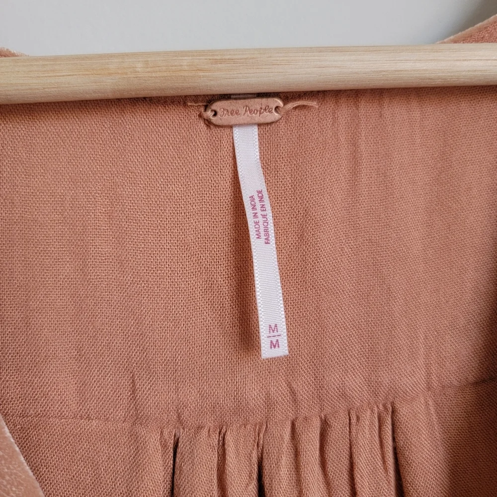 Free People Mini Dress in Light Brown - Picture 5 of 8